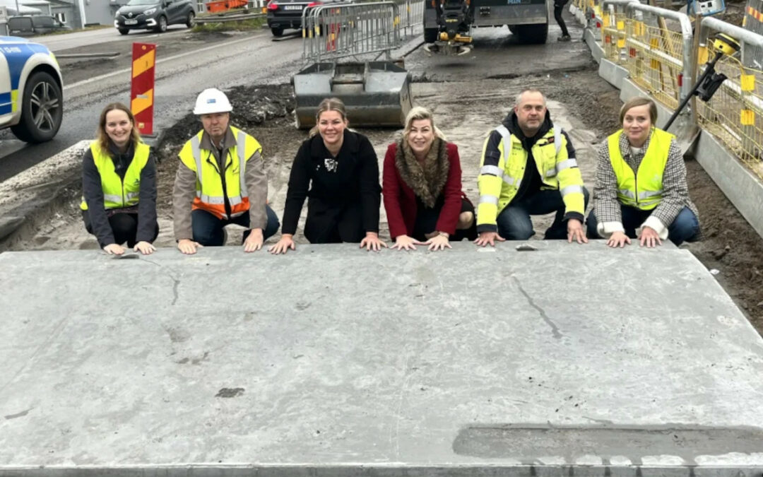 Graphene-enhanced speed bumps installed in Sundsvall, Sweden